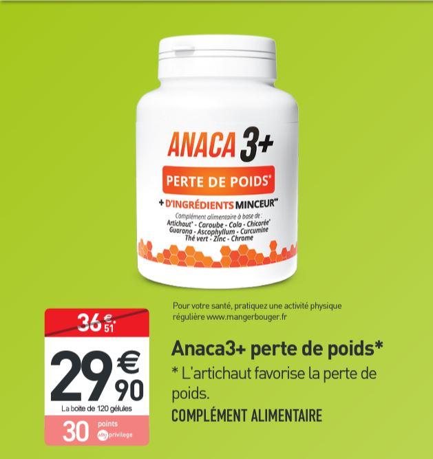 ANACA3+ PERTE DE POIDS- 120 gélules
