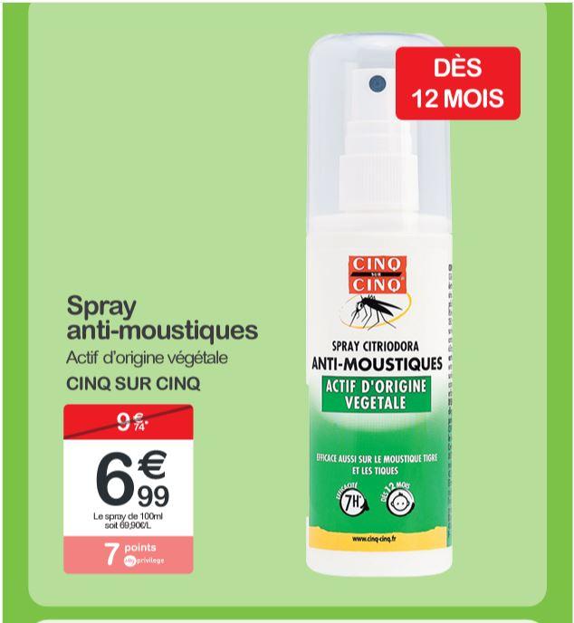 CINQ SUR CINQ- Spray anti-moustiques