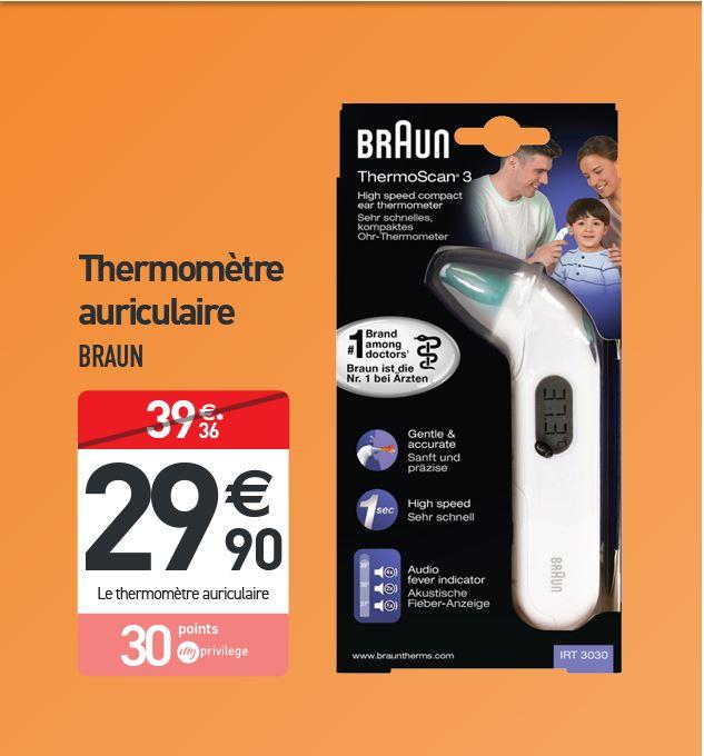 BRAUN THERMOMETRE AURICULAIRE